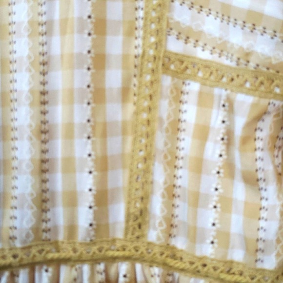 NEW! MAX STUDIO Gingham Puff Sleeve Peasant Dress L - Picture 8 of 8